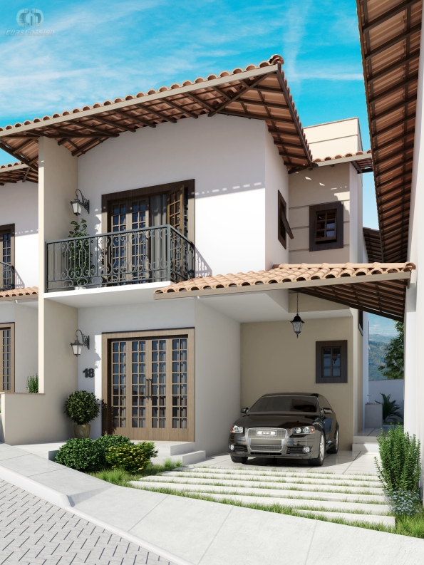condominio-loteamento-casas-flamboyant-casa-fachada-maquete-3d